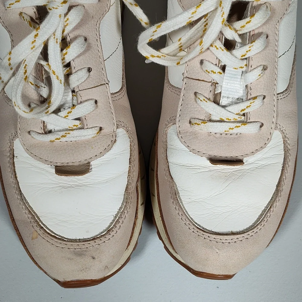 Madewell MWL Kickoff neutral leather trainers sneakers 6